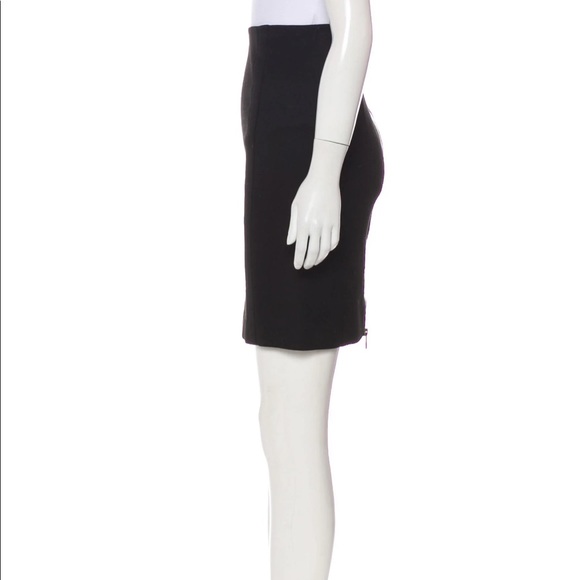 Black Blumarine Wool Skirt with Zippered Back - Picture 2 of 6